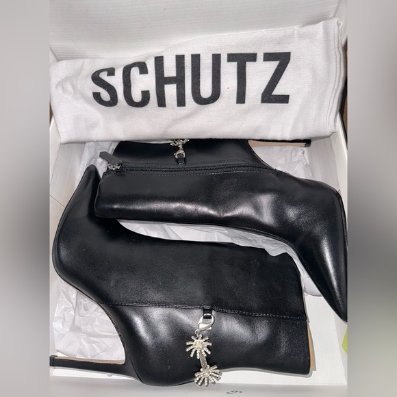 Schutz Clementine Nappa Leather Bootie - Picture 6 of 12